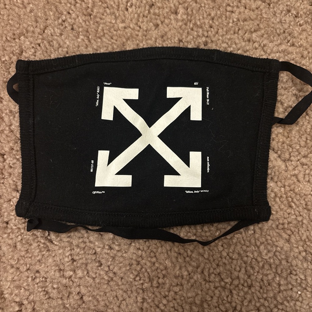 Off-White Black Face Mask